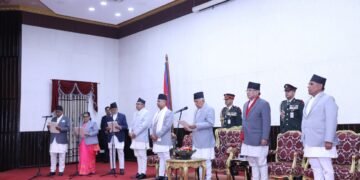 President Ram Chandra Paudel swears in newly appointed State chiefs