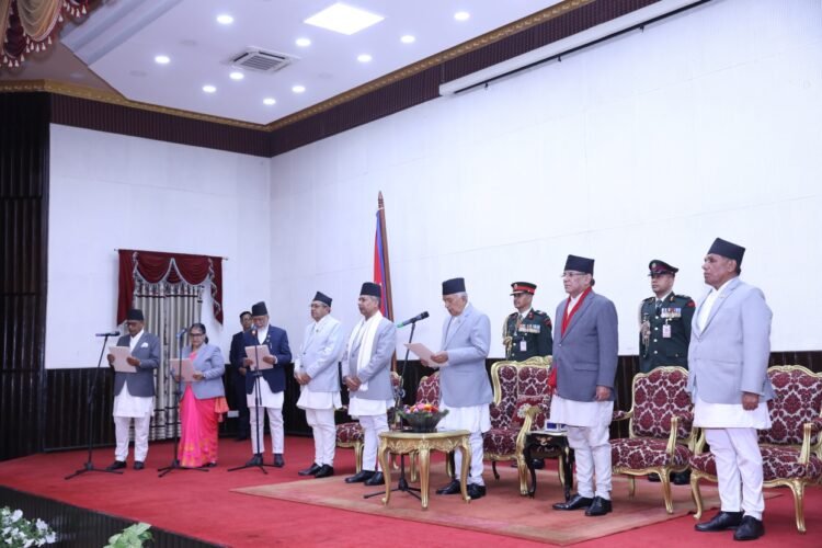 President Ram Chandra Paudel swears in newly appointed State chiefs