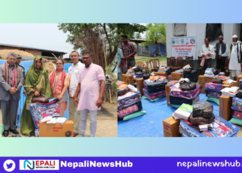 Relief distribution to 12 fire victims of Duhavi and Itahari