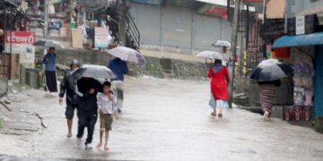 Rainfall taking place all over the country