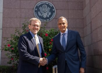 US Deputy Secretary of State for Management and Resources Verma arrives in Kathmandu