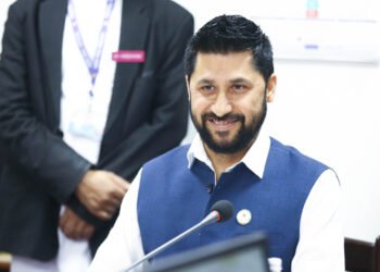 Former Home Minister Lamichhane questioned by parliamentary committee in cooperative fraud investigation