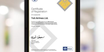 Yeti Airlines achieves international safety standards