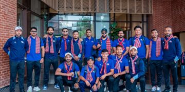 Nepali national cricket team departs for Sri Lanka for ICC World Cup League-2 preparations