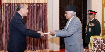 Newly appointed ambassadors present credentials to President
