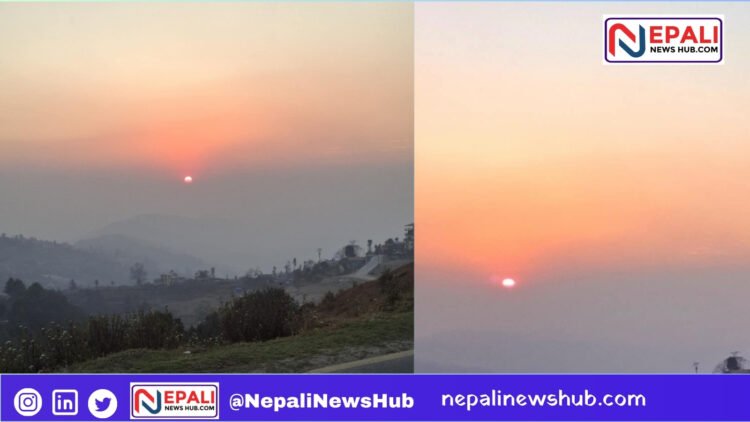 Tourists Flock to Nagarkot for Stunning Sunset Views
