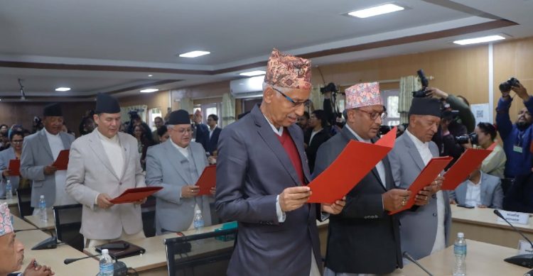 Newly elected NA members take oath