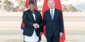 Foreign Minister Khanal meets Chinese official Liu Haixing in Beijing, discusses strengthening ties